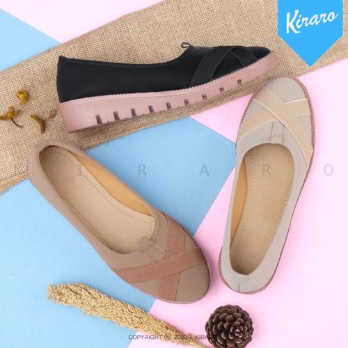 Foto Produk Sepatu Wanita Sneakersl Santai Anti Selip dan Anti Licin YOSSI HD02 - Hitam, 38 dari Kiraro
