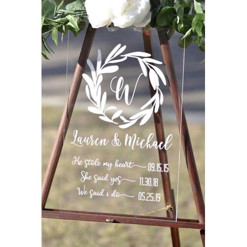 Foto Produk WEDDING WELCOME SIGNAGE PAPAN SELAMAT DATANG PERNIKAHAN AKRILIK MEWAH dari ilu studio