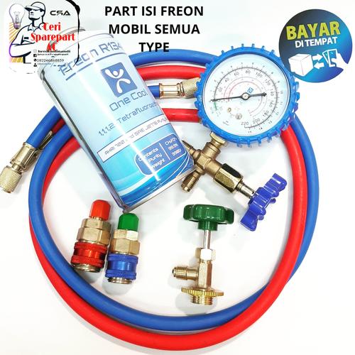 Jual Paket Isi Freon Ac Mobil Kulkas Manifold Selang Adaptor Selang Kran Jakarta Pusat Vip Ac Electrik 