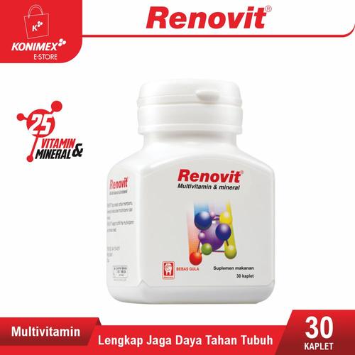 Foto Produk RENOVIT Multivitamin & Mineral Botol 30 Kandungan Lengkap untuk Sehat dari Konimex Store