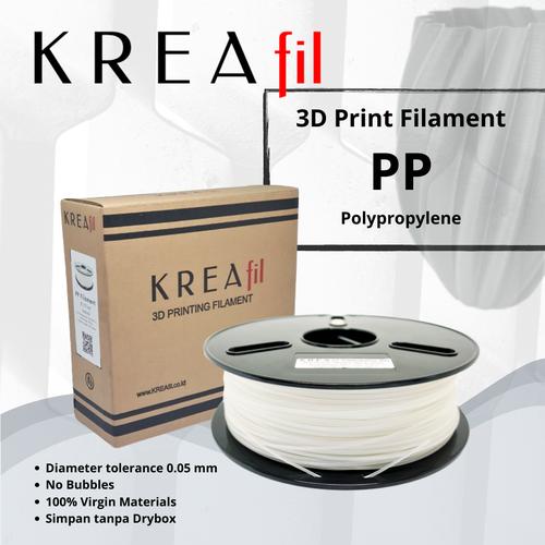 Foto Produk KREAfil® Polypropylene (PP) 3D Print Filament – Natural – 1.75 mm dari Kreafil