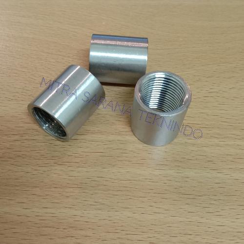 Jual Socket/coupling/sock drat dalam stainless SS304 1/4"(inchi