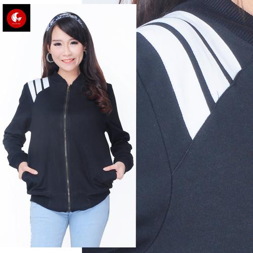 Foto Produk JAKET BRIYANA Okechuku Jacket Unisex Jumper Pocket Training Fashion - Hitam, M fit to L dari Okechuku