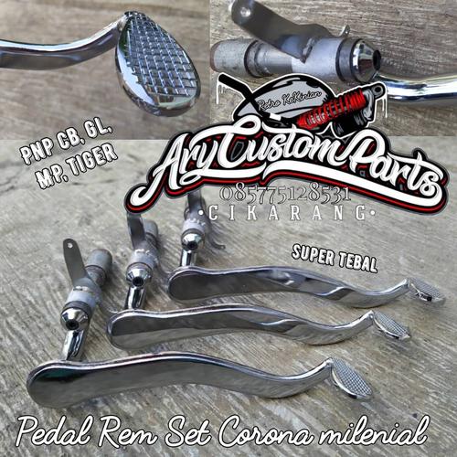 Jual pedal rem model custom blitz crystal pnp cb 100 racing gl pro gl