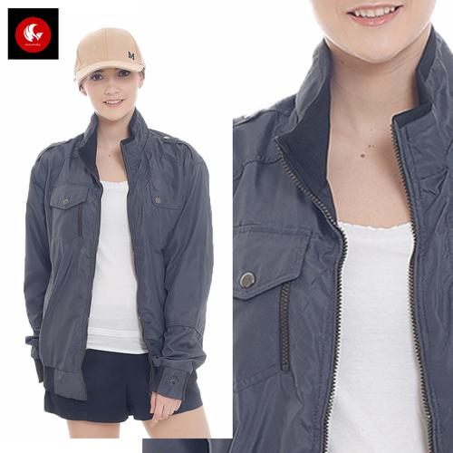 Foto Produk Aurel Jaket Wanita Bahan Despo Berkualitas Fashion Okechuku - Abu -abu Tua dari Okechuku