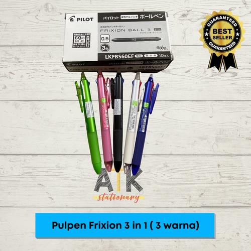 Foto Produk Pulpen Pilot Frixion Clicker 3 in 1 ( Pulpen 3 Warna) atk dari Atkstationary