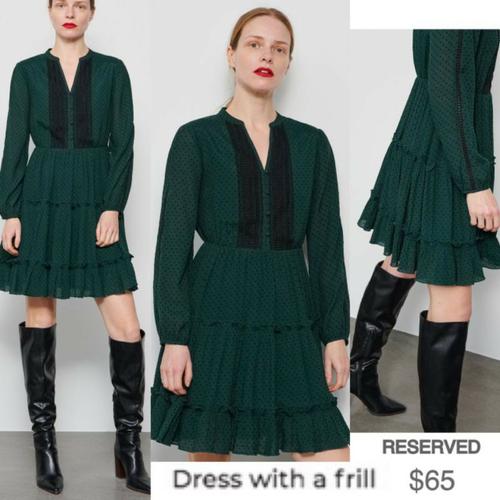 Jual Dress Reserved With A Frill size 