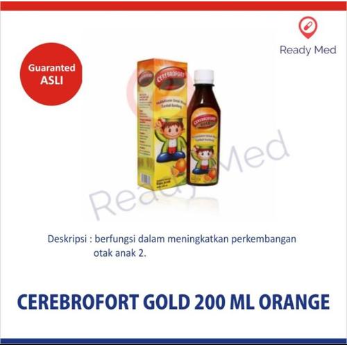 Gambar CEREBROFORT GOLD JERUK 200 ML dari Ready Med Cibubur Kota Depok Tokopedia