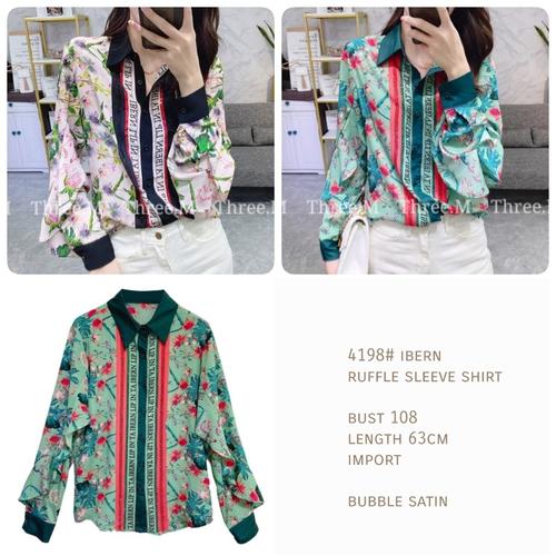 ibern ruffle sleeve shirt 