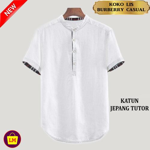 Foto Produk LM 16134-16140 Baju Koko Pria Terbaru Koko Muslim LIS BRBRY CASUAL - Putih, M dari Lobby Mode