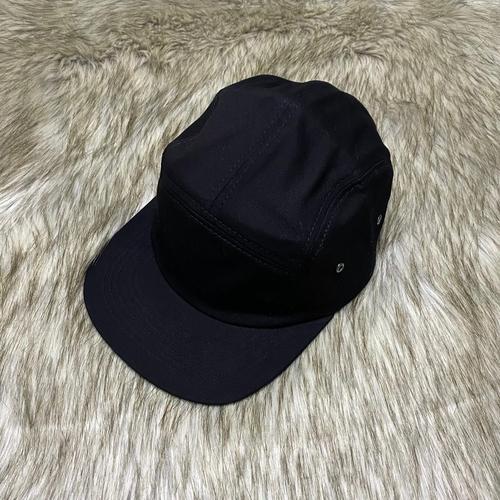 5 FIVE PANEL TOPI POLOS BASIC HAT BLACK 