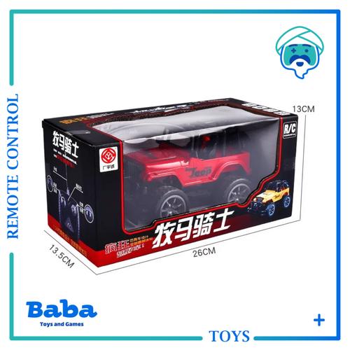Foto Produk MAINAN ANAK MOBIL REMOT 1:24 SUPER JEEP 4CH MAINAN RC REMOTE CONTROL - Merah dari Baba Toys and Games
