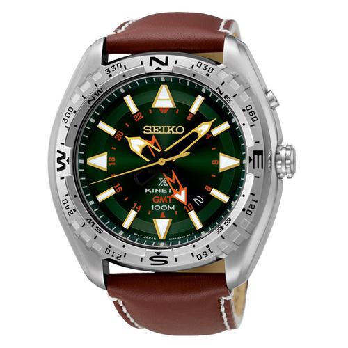 Jual Seiko Kinetic SUN051P1 SUN051 SUN 051 GMT green sunburst dial - Kota  Medan - champeveryday | Tokopedia