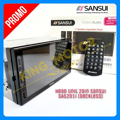 Foto Produk Sansui Deckless SA52011i/SA-5201i/5201 MirrorLink Full Glass Panel dari KING_MOTOR
