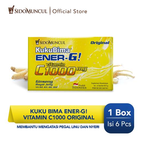 Foto Produk Kuku Bima Ener-G Vit C1000 Original 6's - Minuman Berenergi Vitamin dari Sido Muncul Store