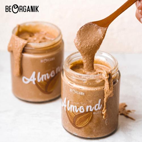 Foto Produk Beorganik Roasted Almond Butter 260Gr (Unsweetened, Gluten Free,Vegan) - Original SMOOTH dari Beorganik