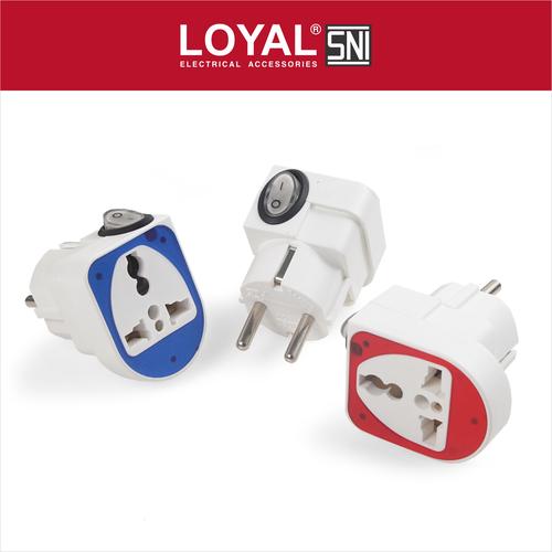 Foto Produk Steker Serbaguna + Saklar (LY-922SK) (SNI) - Putih dari LOYAL Official Store
