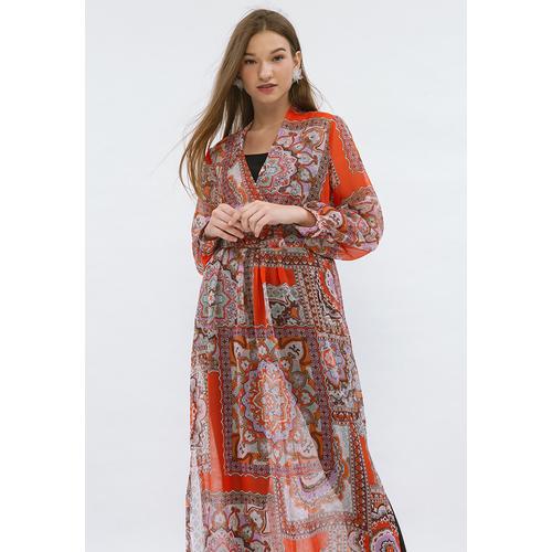 Foto Produk Minimal Decorative Mandala Long Dress Coral - S dari minimal