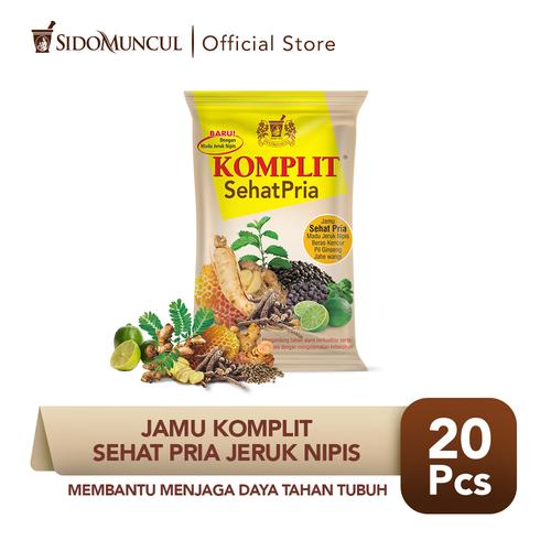 Foto Produk Jamu Komplit Sehat Pria Jeruk Nipis 20's - Menjaga Daya Tahan Tubuh dari Sido Muncul Store