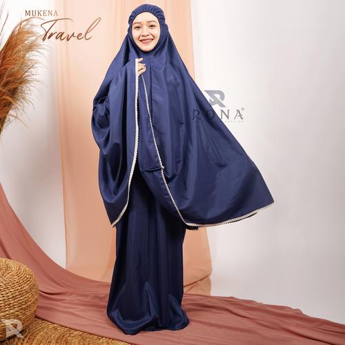 Foto Produk Rona Mukena Polos Alluna Katun Mikro - Navy dari ronaofficialstore