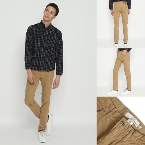 Promo Celana H\u0026M Skinny Fit Stretch Corduroy Pants Beige Original HnM - 28  - Jakarta Barat - OTOMO Store | Tokopedia