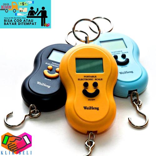 Foto Produk Timbangan Smile Gantung 50kg Digital Portable Scale Backlight dari Klik-Beli Official