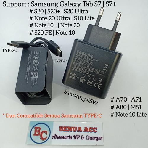 samsung 45w charger tab s7+ charger