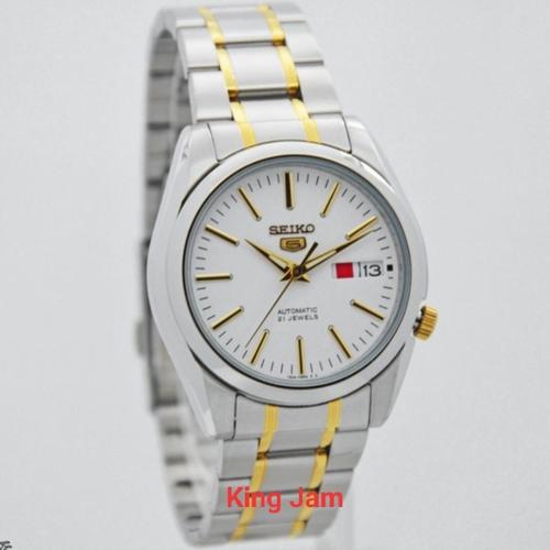 Jual Jam Tangan Pria Seiko 5 Automatic SNKL47K1 Original Silver Gold -  Jakarta Pusat - KingJam | Tokopedia