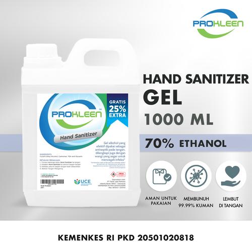 Foto Produk Hand Sanitizer GEL 70% Food Grade Antiseptic Antiseptik PROKLEEN 1L - NON Food Grade dari United Cleaning Official