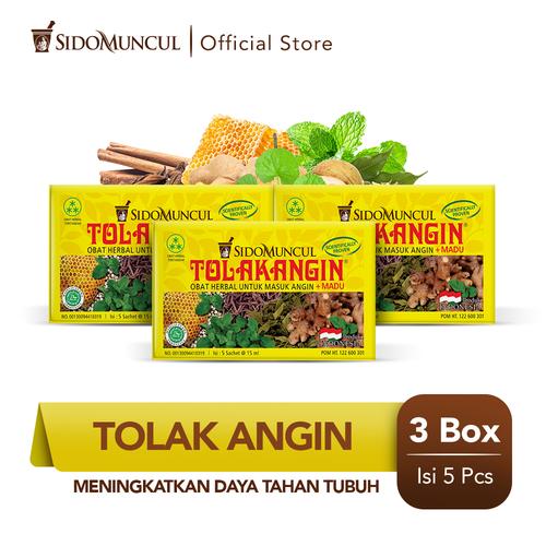 Foto Produk Tolak Angin Cair Dus 3x5's Herbal - Masuk Angin Mual Flu Demam dari Sido Muncul Store