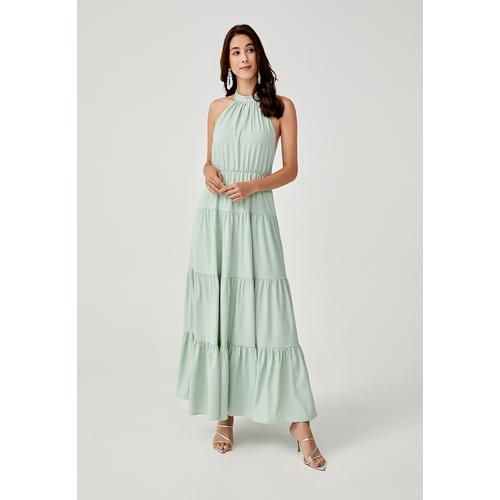 Foto Produk Milana Halter Neck Maxi Dress - Mint - XS dari Love, Bonito Indonesia