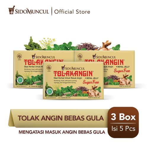 Foto Produk Tolak Angin Bebas Gula Cair Dus 3x5's Herbal - Masuk Angin dari Sido Muncul Store