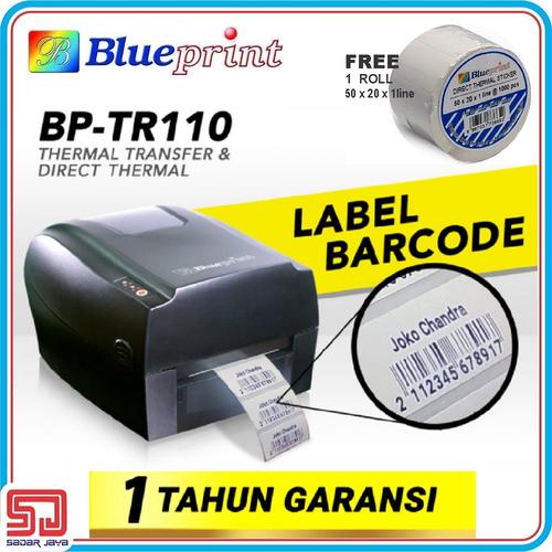 Foto Produk Blueprint BP - TR110 Printer Label Barcode Sticker USB + Serial + LAN dari Sadar Jaya Mandiri