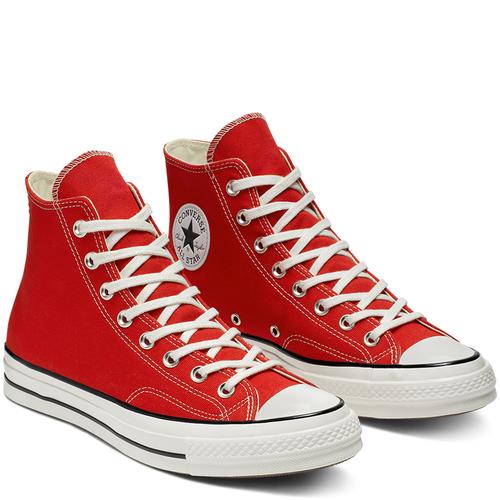 Sepatu Converse Converse Shoes Red And White Red Converse High Top - Main Image