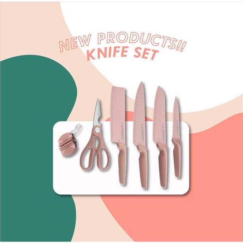 Foto Produk Pisau dapur Stein Cookware knife diamond 6 in 1 dari botolbotak
