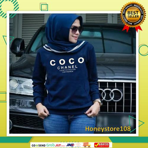 Foto Produk KAOS ATASAN WANITA LENGAN PANJANG COCO BAHAN ADEM MURAH A17 - MAROON dari HONEY STORE 108