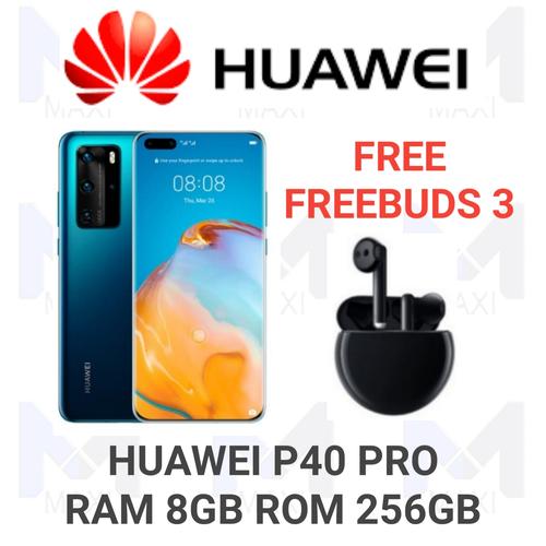 Foto Produk Huawei P40 Pro 8/256 5G Ram 8gb Rom 256gb Garansi Resmi - Biru dari Maxi phone cell