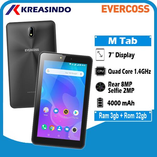 Foto Produk Evercoss Mtab 3/32 Ram 3gb Internal 32gb Tablet 7 inch Garansi Resmi - Hitam dari Kreasindo Online