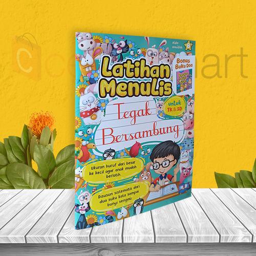 Foto Produk BUKU ANAK TK PAUD: LATIHAN MENULIS TEGAK BERSAMBUNG BONUS BUKU DOA dari cerdas media