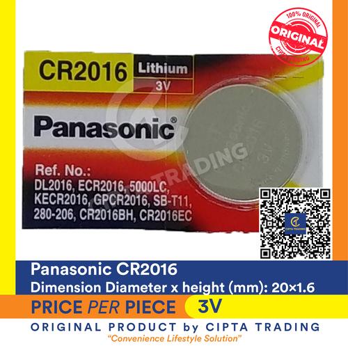 Gambar Button Cell - Panasonic - CR2016 dari Cipta Trading undefined Tokopedia