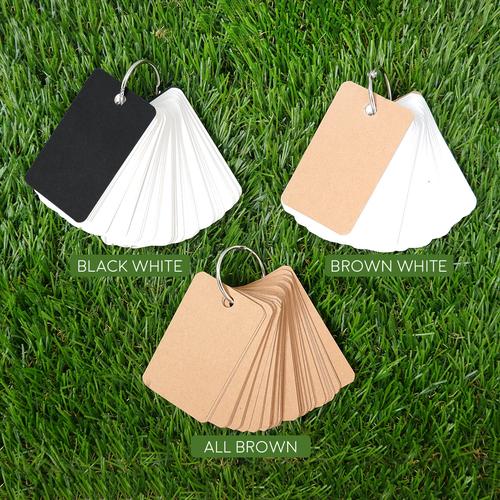 Foto Produk Mini Basic Paper Keychain Plain Notepad / Kertas Catatan / Notepad - ALL BROWN dari Pinkabulous