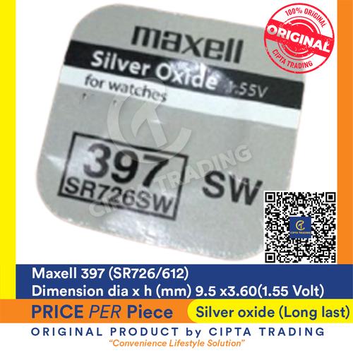 Foto Produk Button Cell - Maxell - 397 (SR726SW) dari Cipta Trading