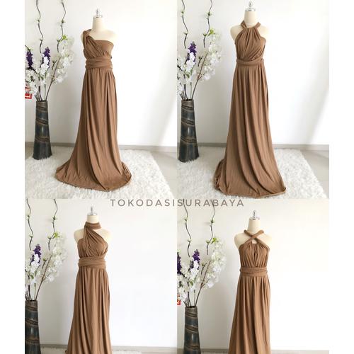 Gambar Multiway dress infinity convertible bridesmaid maternity milo brown dari OSGROSIR SURABAYA undefined Tokopedia