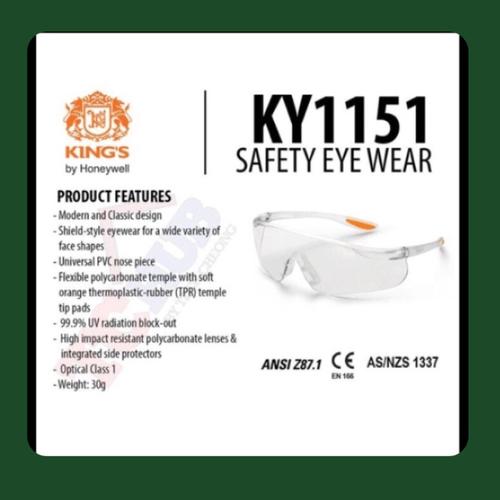 Jual Safety glass King's KY1151 kacamata safety kings KY1151 original