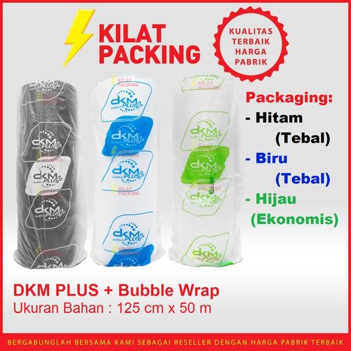 Foto Produk Plastik Bubble / BUBLE Wrap 125cm x 50m DKM PLUS PREMIUM MURAH - HIJAU BENING dari kilatpacking