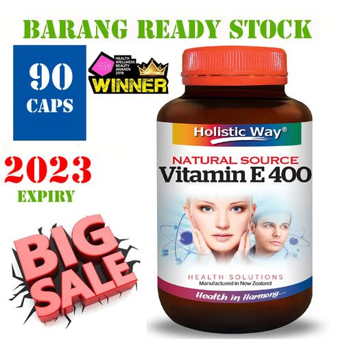 Foto Produk VITAMIN E / Holistic Way Vitamin E 400 IU (Natural Source) 90 CAPS dari Health House Indonesia