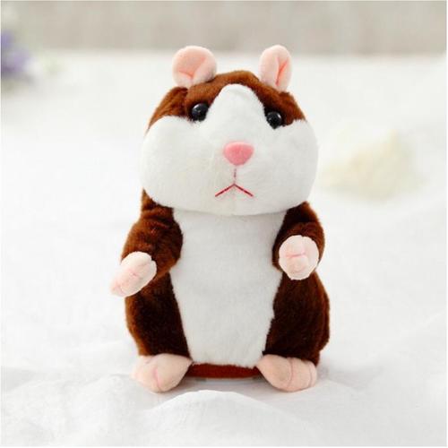 Foto Produk BONEKA MAINAN TALKING HAMSTER PENIRU SUARA MAINAN BAYI LUCU IMUT CUTE - dark brown dari xrbshop168