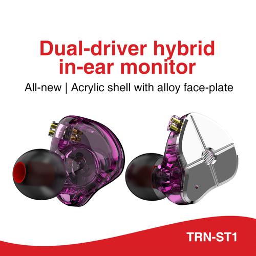Jual TRN ST1 1DD 1BA Hybrid IEM HIFI 