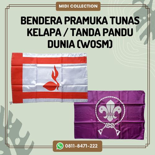 Jual Bendera Pramuka Tunas Kelapa (CIKAL) / Tanda Pandu Dunia (WOSM