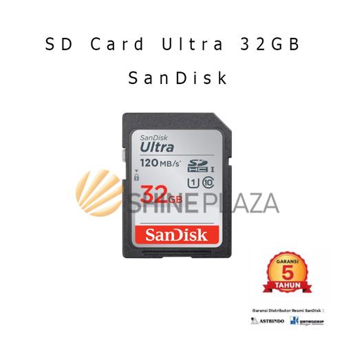 Foto Produk Sandisk Ultra SDHC Class 10 120MBps 32GB Memory Card Kamera Original dari Shine Plaza
